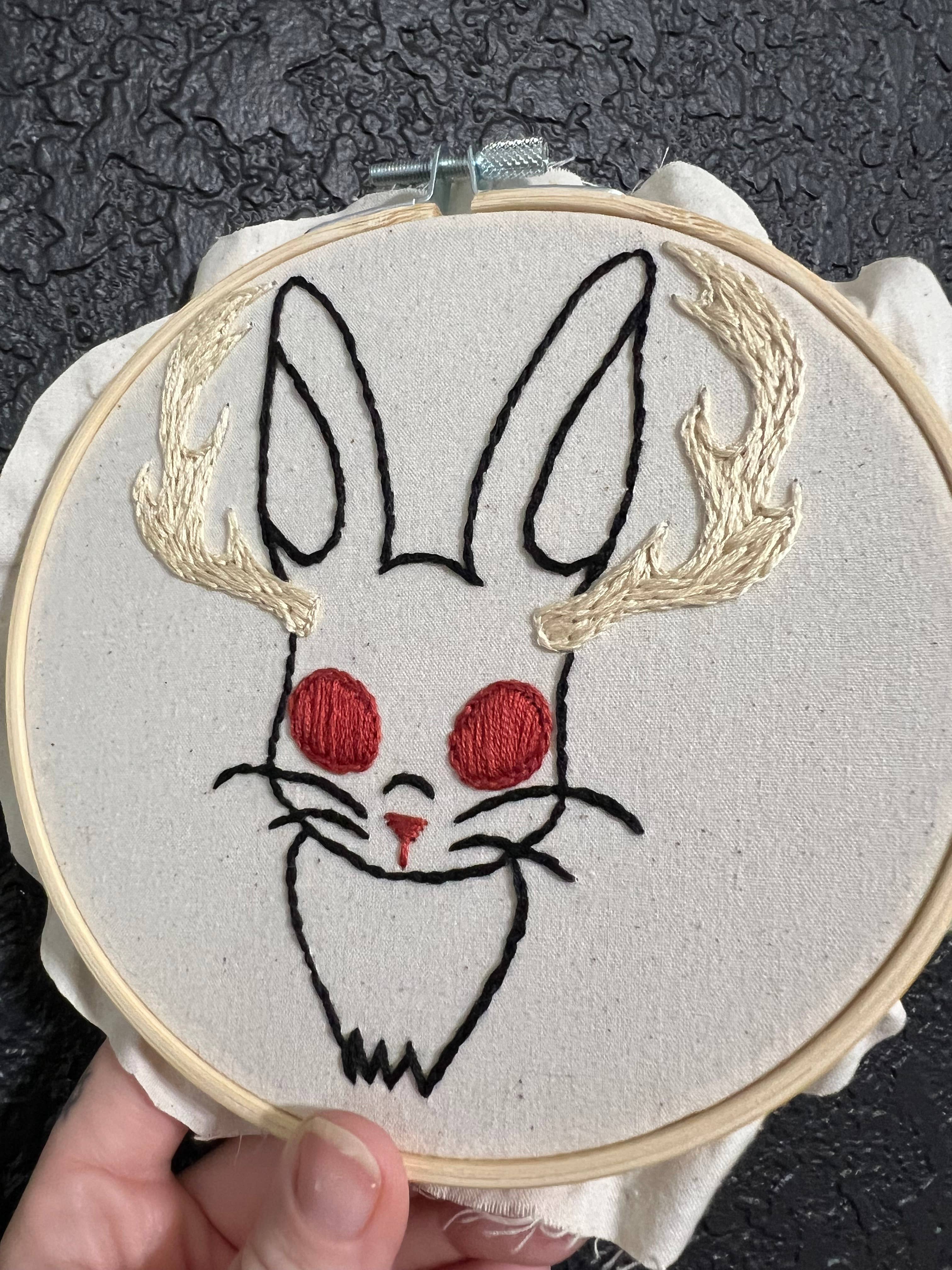 Good bones art - Venta al por mayor Kit de manualidades - Kit de bordado Jackalope 3