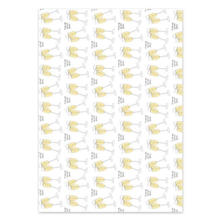 Punny Glasses - Wrapping Paper Sheets for wholesale by Pleasant Tree