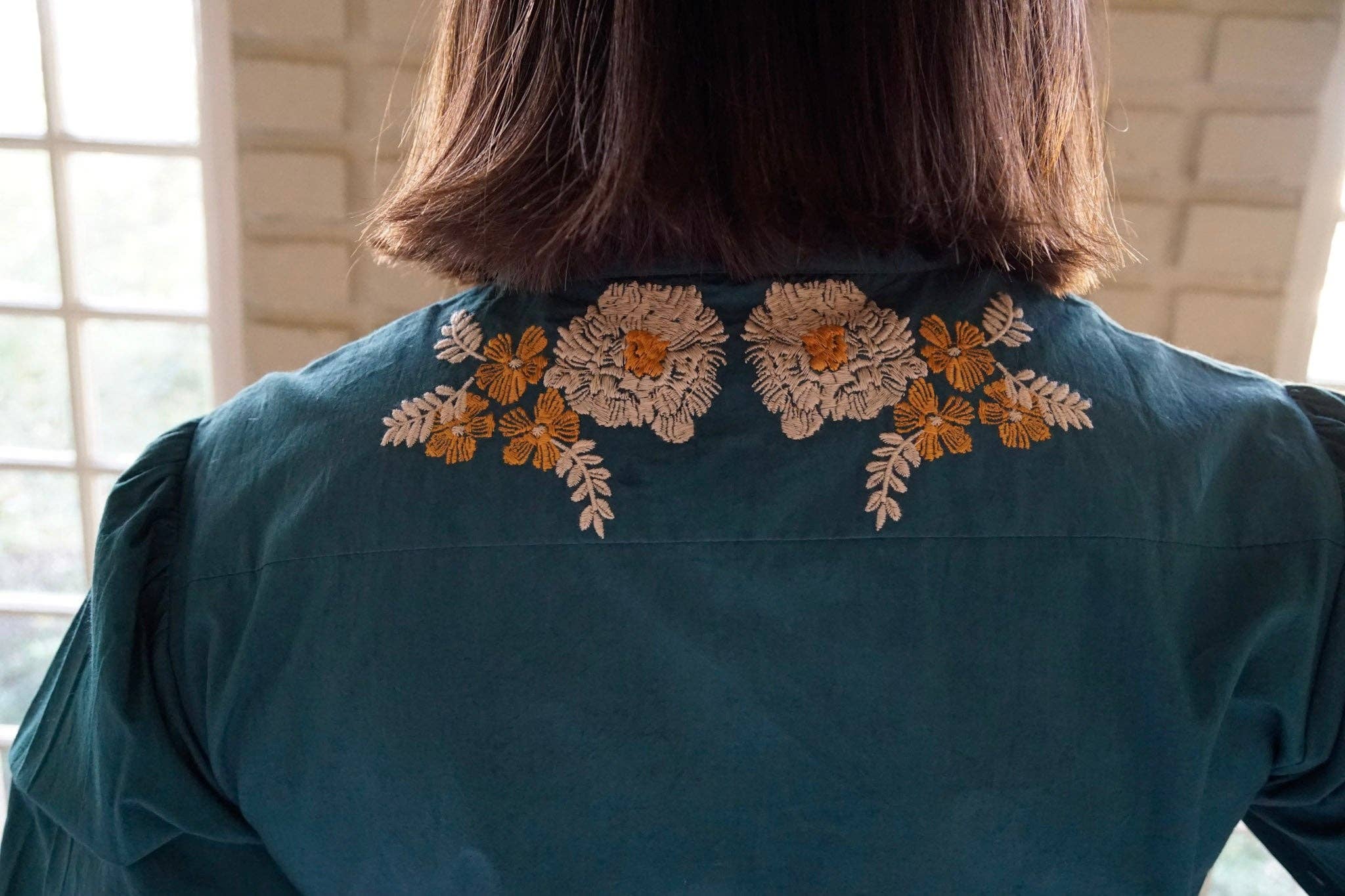 Ex Voto - Vente Robe – femme - Robe Layla Maxi en vert canard par ExVoto7