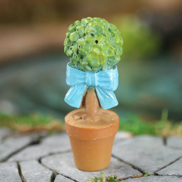 Factory Direct Craft - Wholesale Doll Accessory Kit - Kids - 2" Miniature Resin Topiary Tree Plant