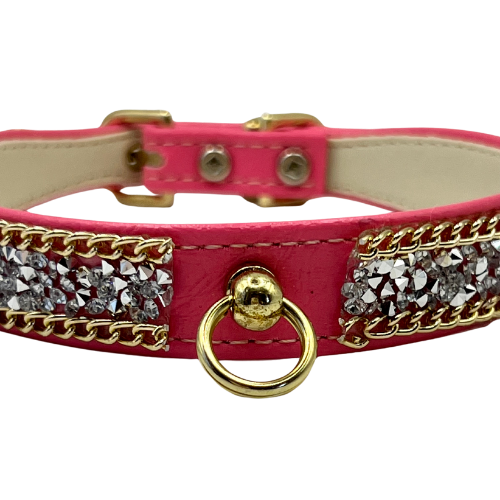 Bark Fifth Avenue - Vente Collier – chien - Collier épais à strass et chaînes0