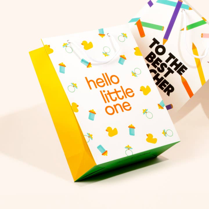 paper&stuff - Wholesale Gift Bag - Hello Little One New Baby Gift Bag