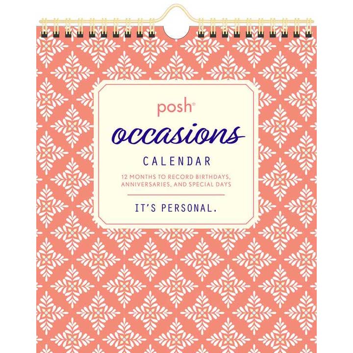Posh: Occasions Calendar by Andrews McMeel Publishing for wholesale by Simon & Schuster