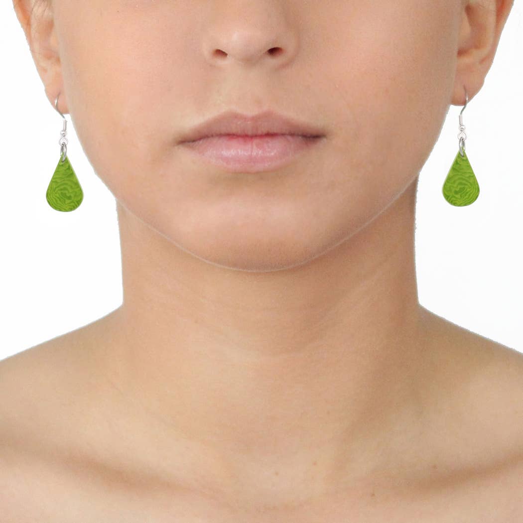 Muichic Natural Jewelry - Wholesale Dangle Earrings - Raindrops Tagua Earrings Handmade Fairtrade Lightweight2