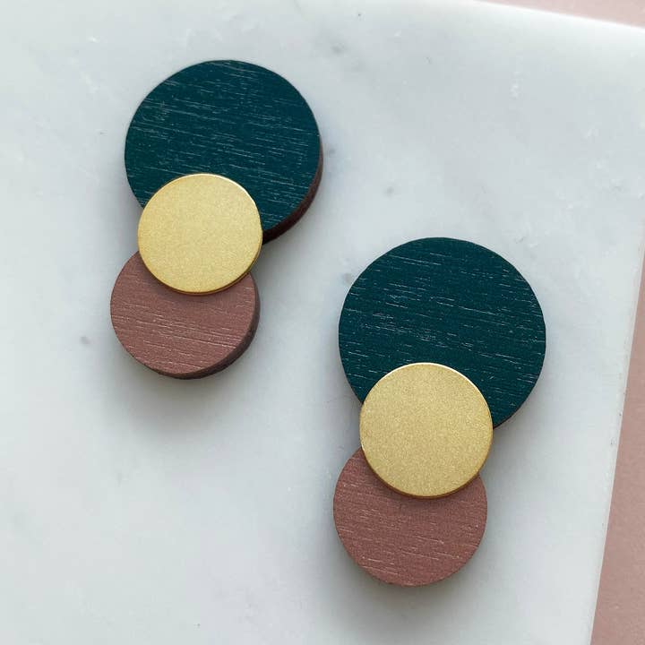 Clous en forme de cercle à couleurs combinées pour la vente par MicaPeet