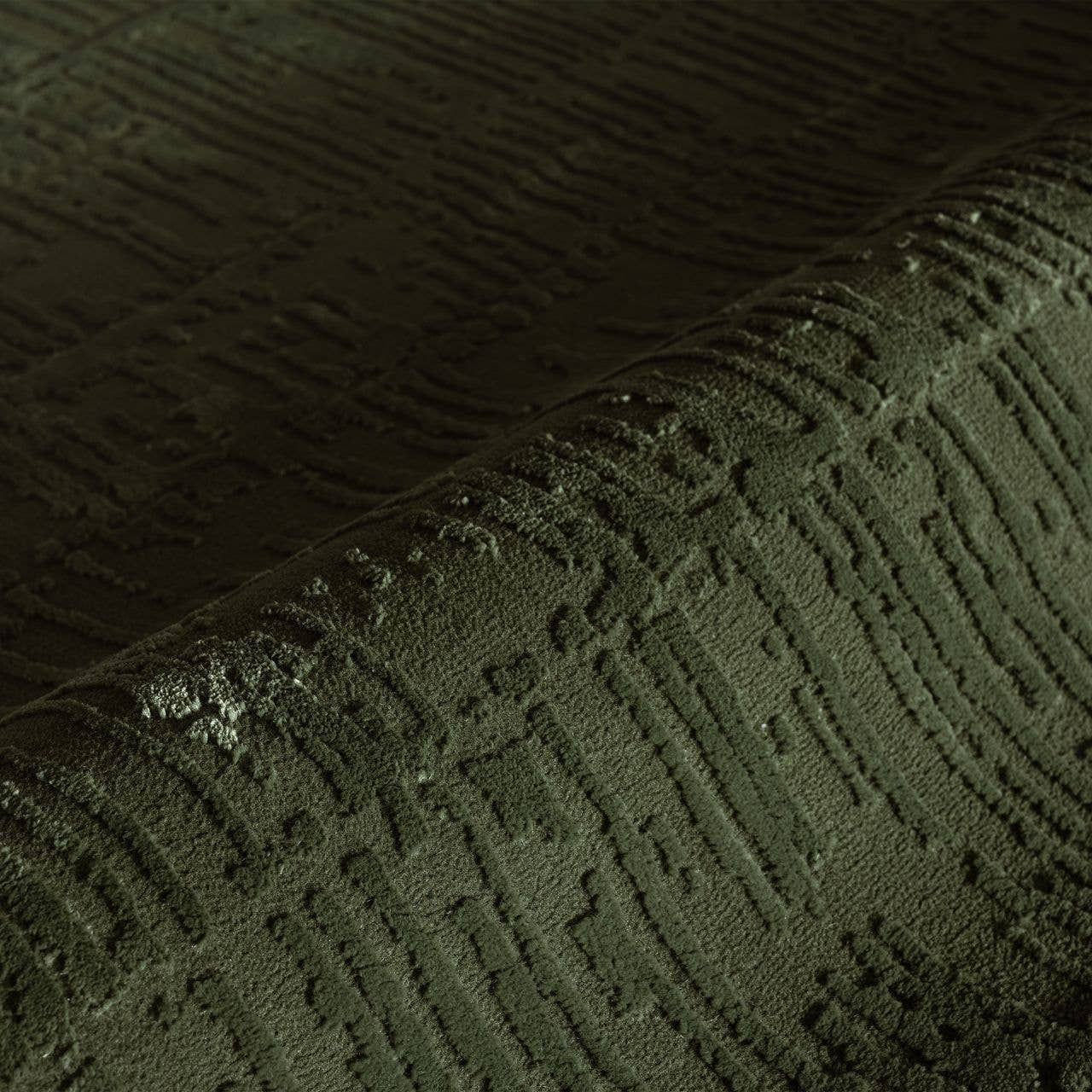 Abani Rugs - Wholesale Area Rug - Abani Plush Deco Machine Washable Textured Grid Green Rug3