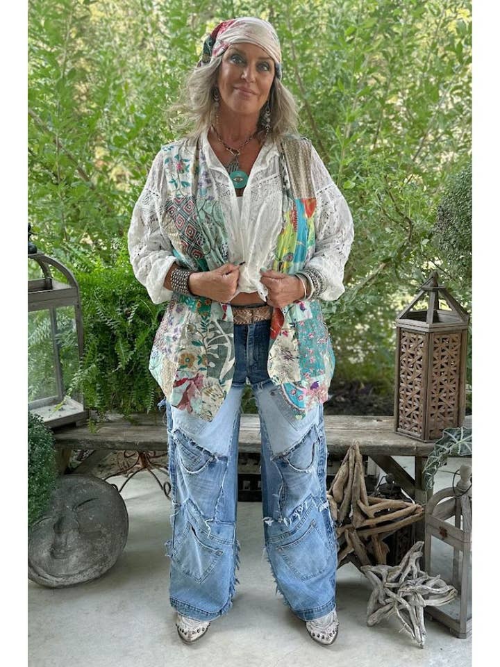 Jeans rapiécés pour la vente par Jaded Gypsy