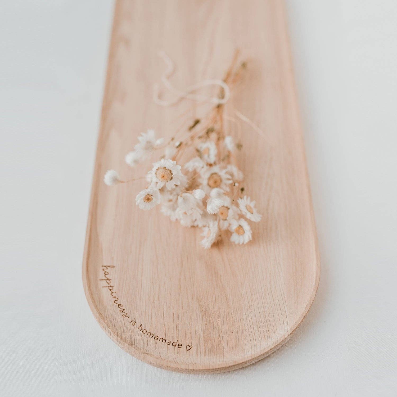 Eulenschnitt - Wholesale Serving Tray - tray Happiness oak 57cm (PU = 3 pcs)3