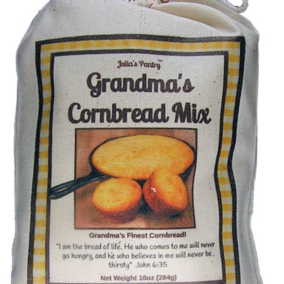 Julia's Southern Foods, LLC – Engroshandel Majsbrødblanding – Bedstemors Søde Cornbread Mix, 10 ounce Klud