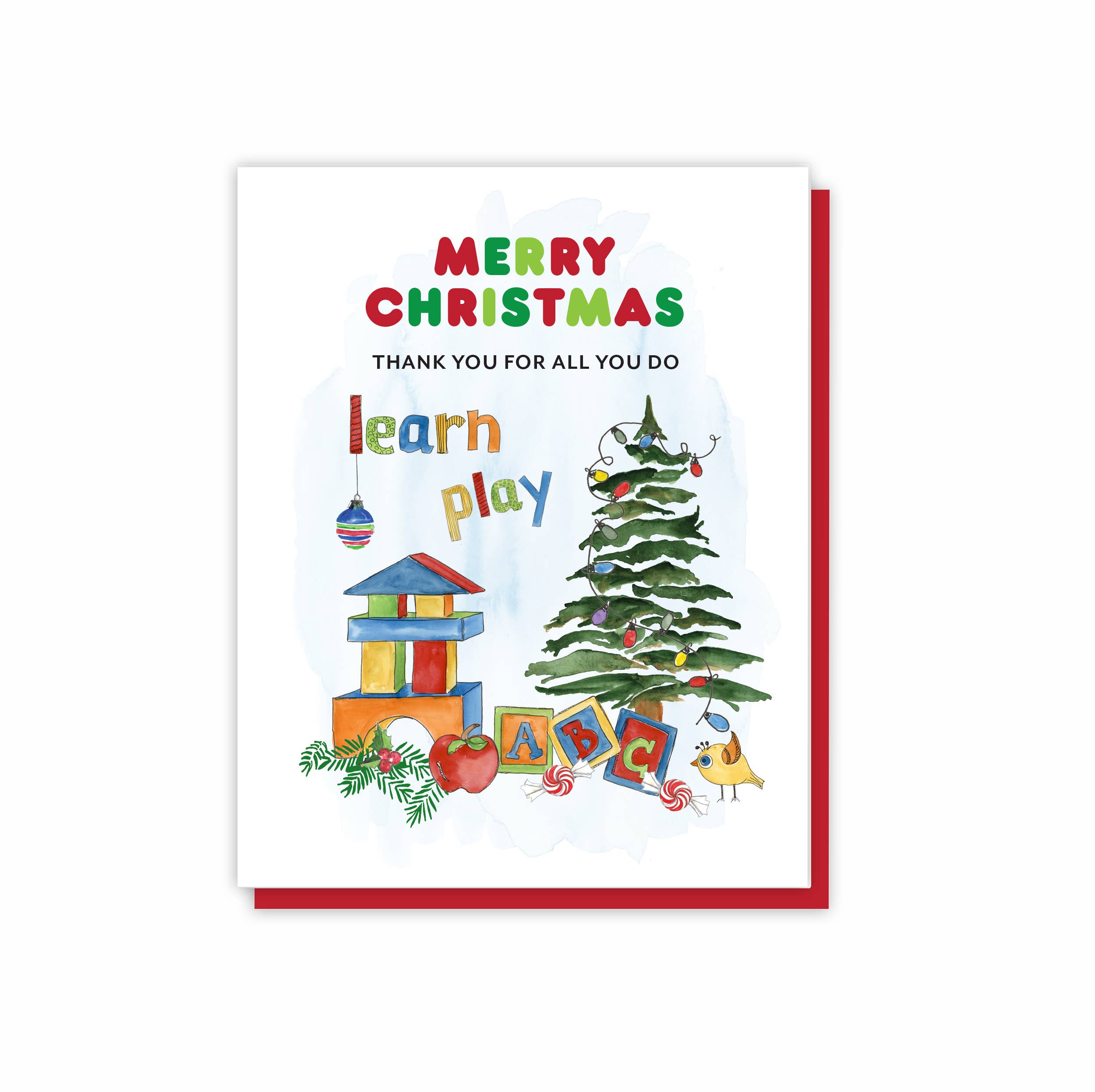 Eight21 Studios + Unique Greeting Cards, Art and Stationery - Wholesale Christmas Card - Daycare Teacher Gift, Teacher Gifts for Preschool Teachers