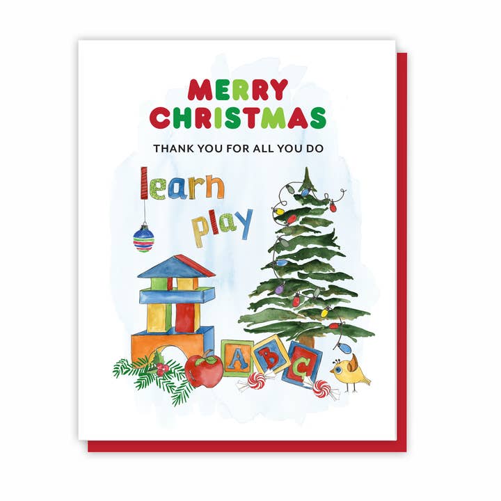Eight21 Studios + Unique Greeting Cards, Art and Stationery - Wholesale Christmas Card - Daycare Teacher Gift, Teacher Gifts for Preschool Teachers0