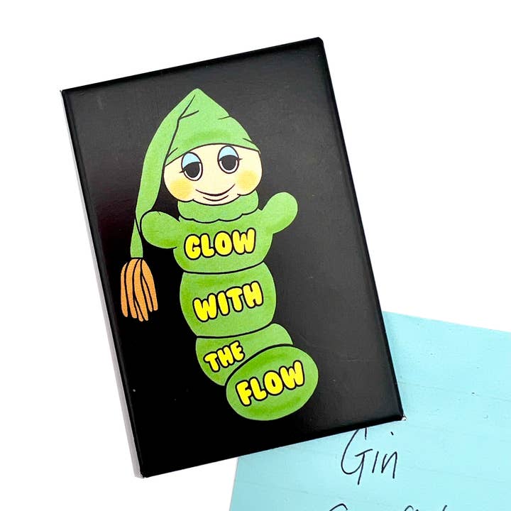 Bite Your Granny - Wholesale Magnet - Glow With The Flow Worm Inspired Fridge Magnet