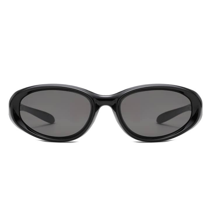 Cramilo Eyewear - Wholesale Sunglasses - Women's - Oval Retro Y2K Wrap Sunglasses1