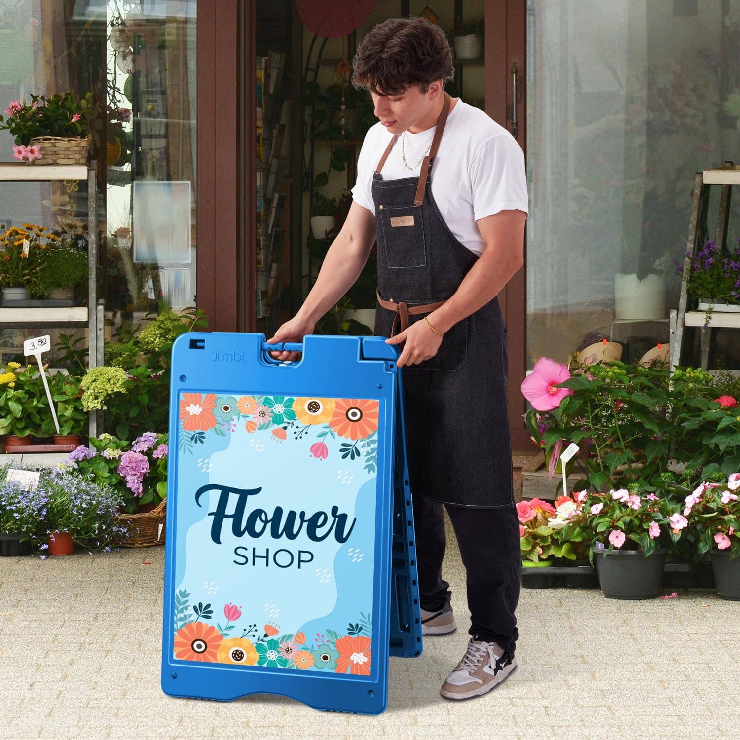 Jumbl - Wholesale Sign - A-Frame Outdoor Sandwich Signboard 28x22" with PVC Cover23