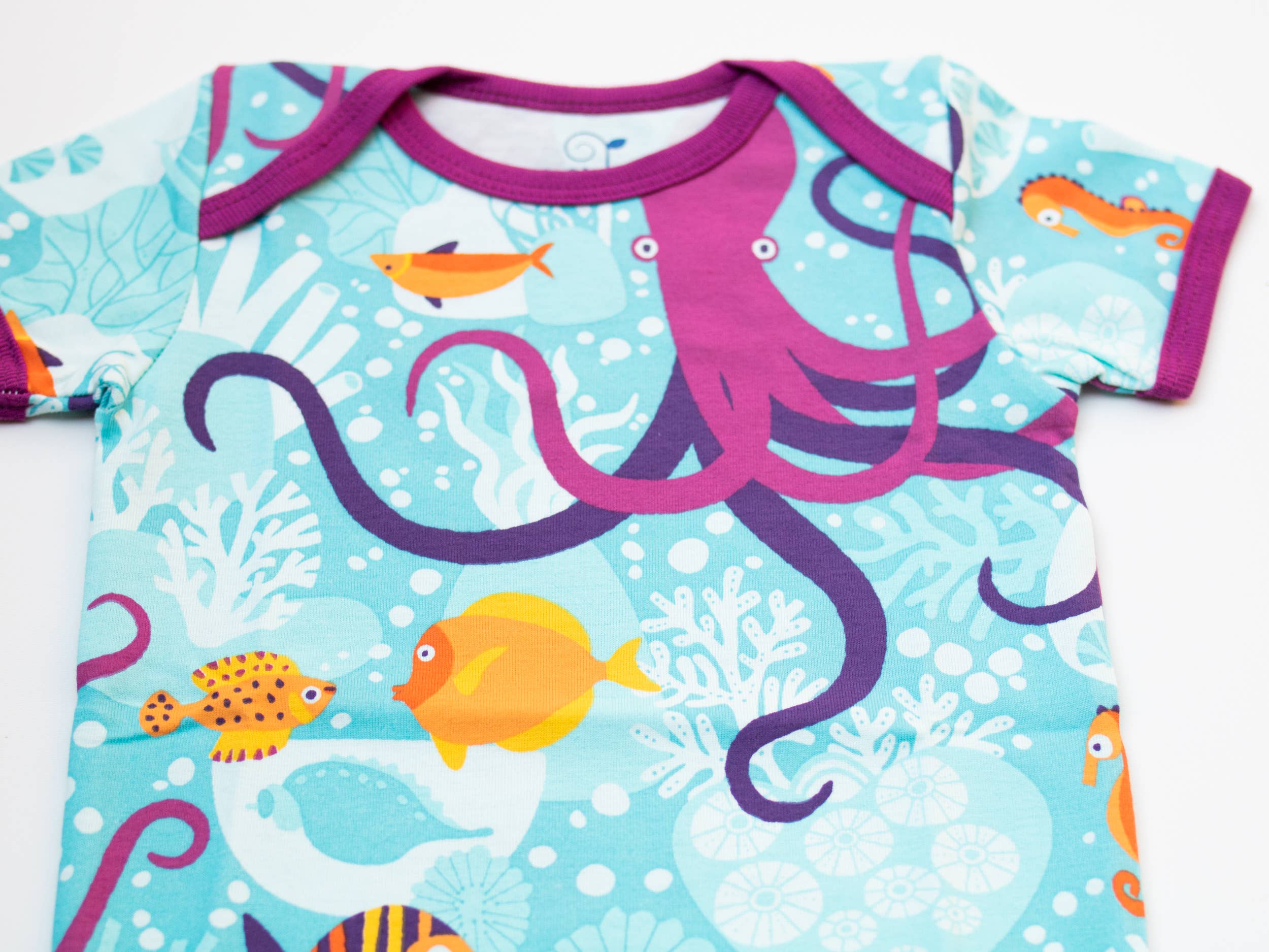 Merle Kids - Wholesale Bodysuit (Non-Footed) - Baby - Organic Baby Onesies - Under the Sea2