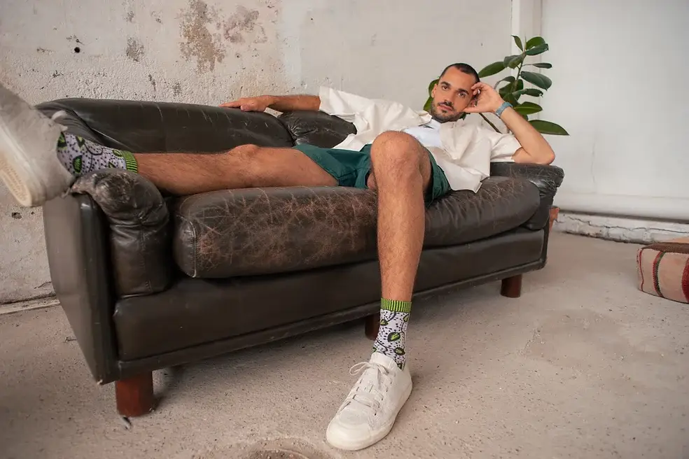 Olisha socks - Wholesale Socks - Unisex - Faly Lilac - Organic Cotton Socks2