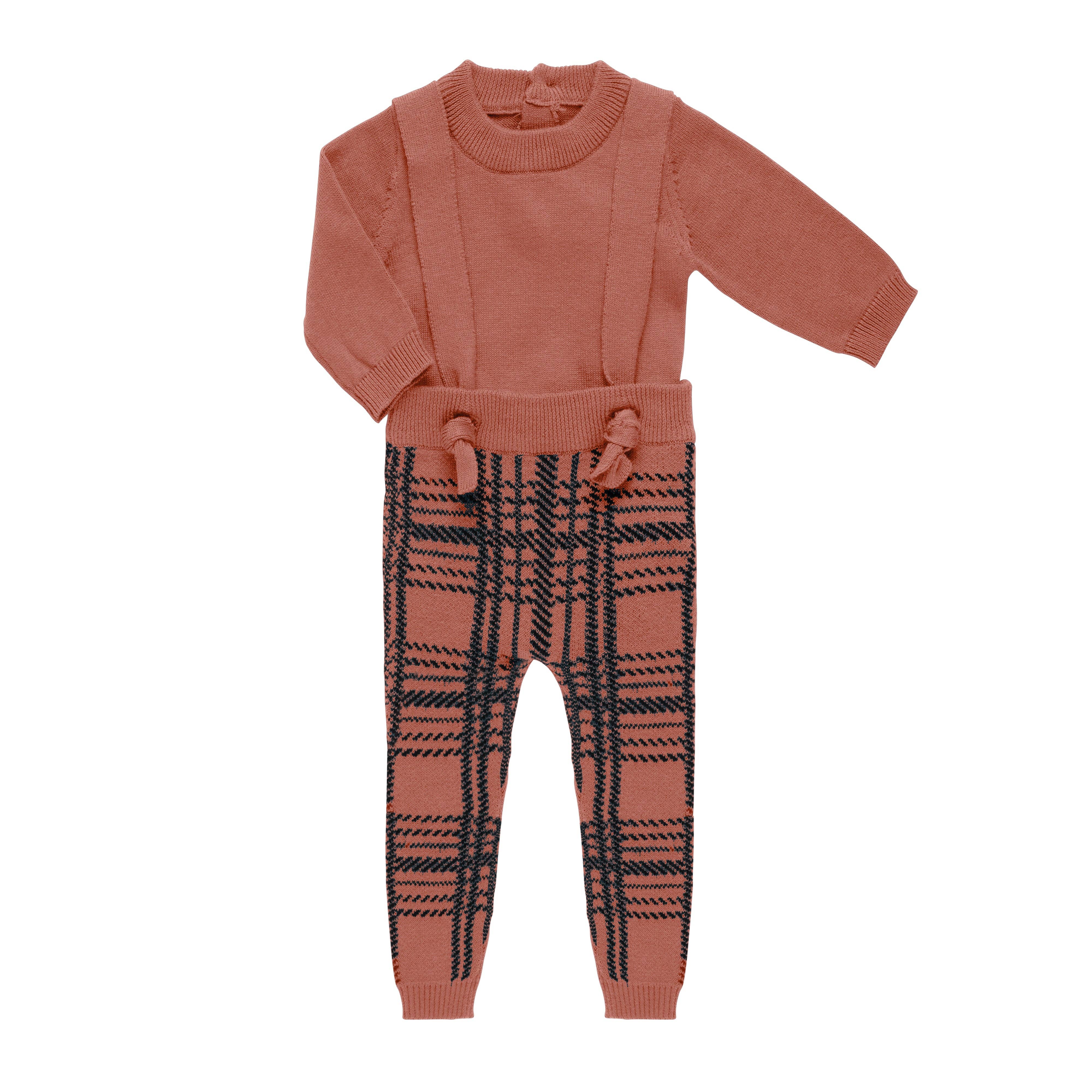 Tricot Bebe - Wholesale Jumpsuit - Baby - Plaid Knit Romper7