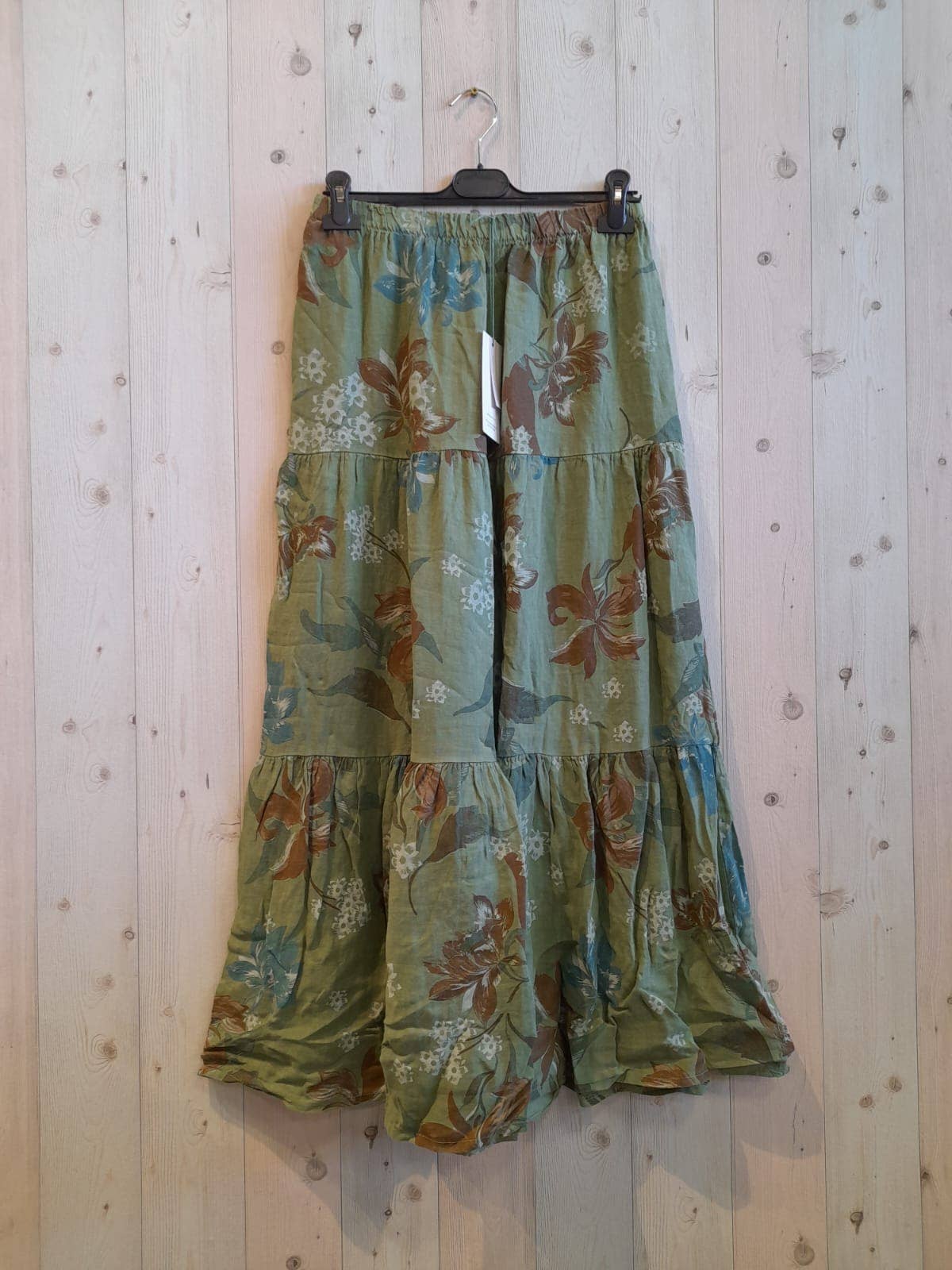 Linen & More - Wholesale Skirt - Women's - REF 80202 100% LINEN PRINTED SKIRT7