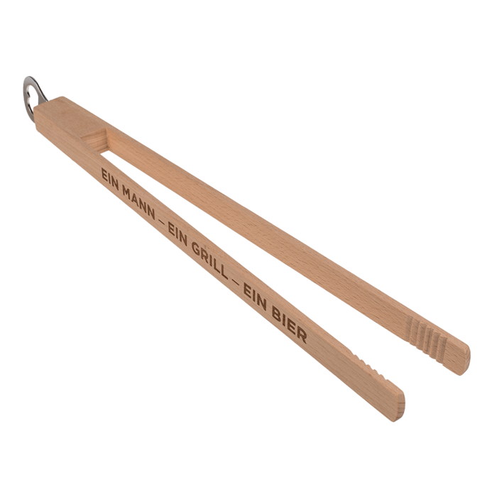 Out of the blue KG – Ferramentas para churrasco por atacado – Pegador de churrasco de madeira com abridor de garrafas, 43 cm3