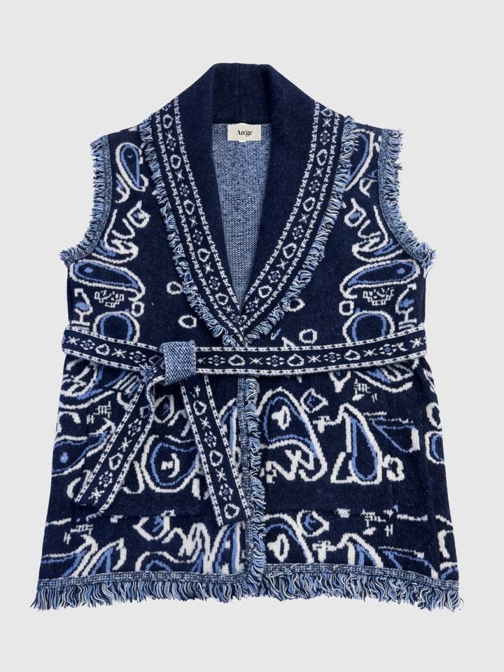 COLETE NINDI azul-marinho por atacado de An'ge