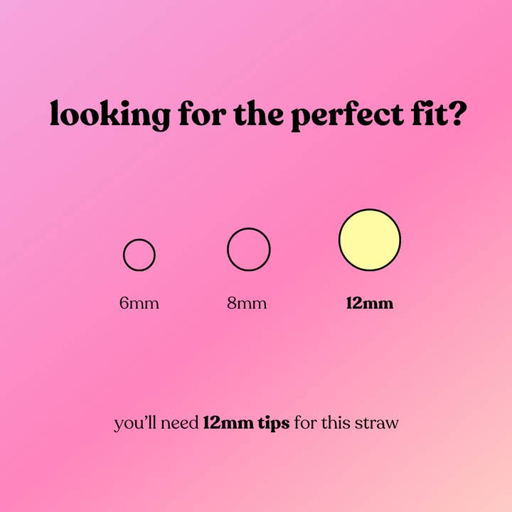 Mermaid Straw - Vente Paille - Pailles en verre borosilicate 12mm | 10in & 12.5in12