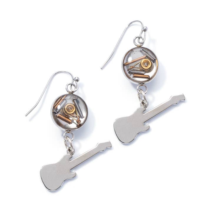 Guitar String Earrings: feat Guitar for wholesale by Wear Your Music