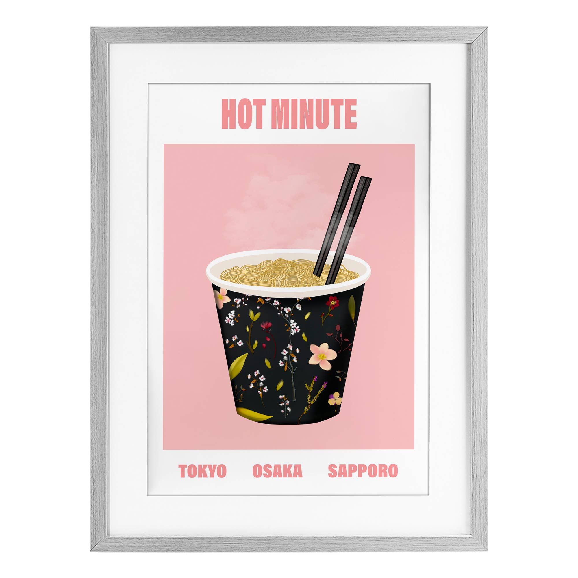 Stupell Industries - Wholesale Wall Sign - Hot Minute Cup of Noodles - Print Under Glass Wall Art11