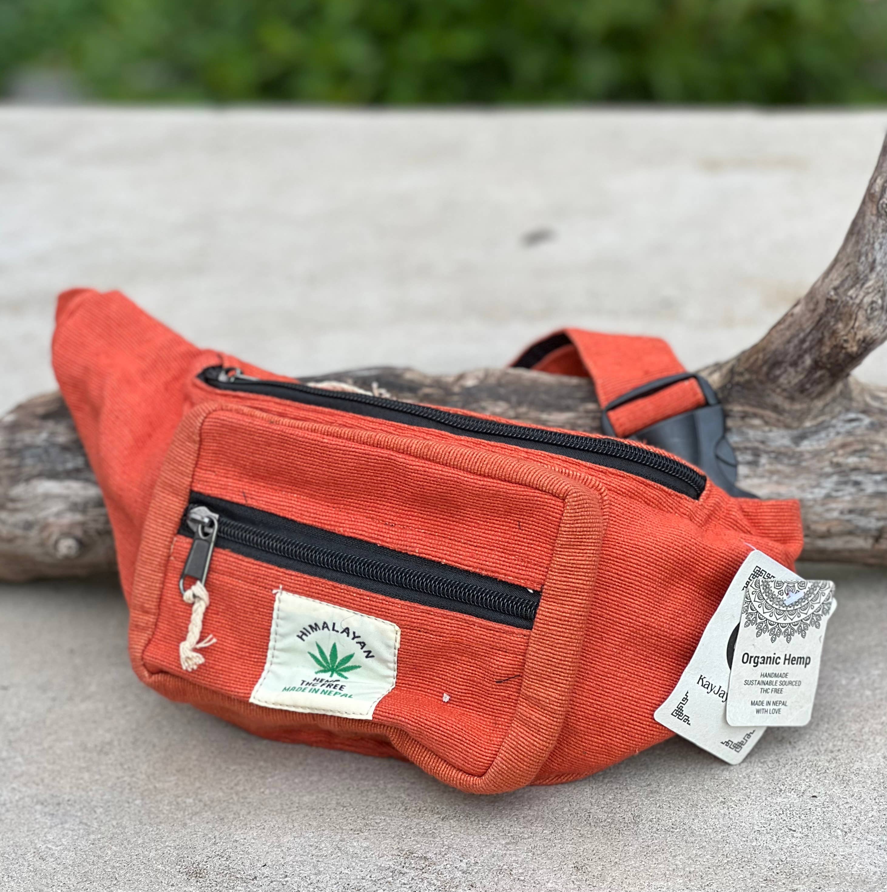 Lungta Imports - Wholesale Belt Bag - Women's - Eco-Friendly Boho Hippie Style Hemp Fanny Pack Hip Waist Bag0