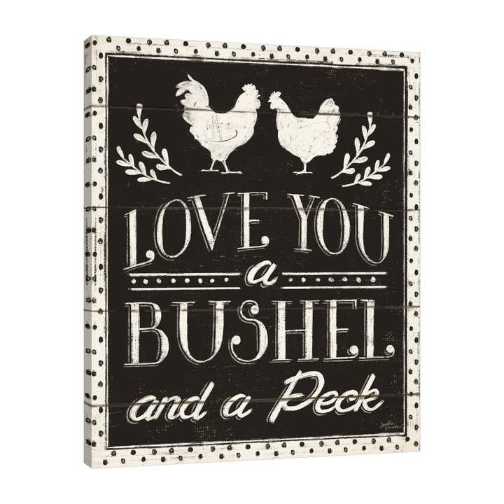 Country Thoughts V Black Gallery Wrapped Canvas for wholesale by Jaxson Rea