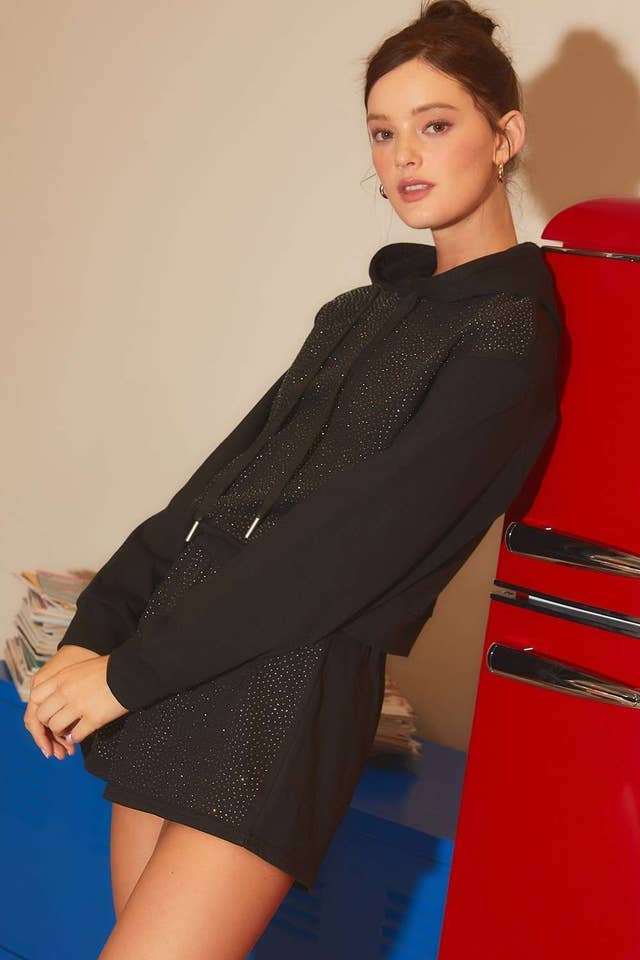 Main Strip - Wholesale Hoodie - Women's - ✨ Pink Rhinestone Hoodie – Sparkle Lounge Top9