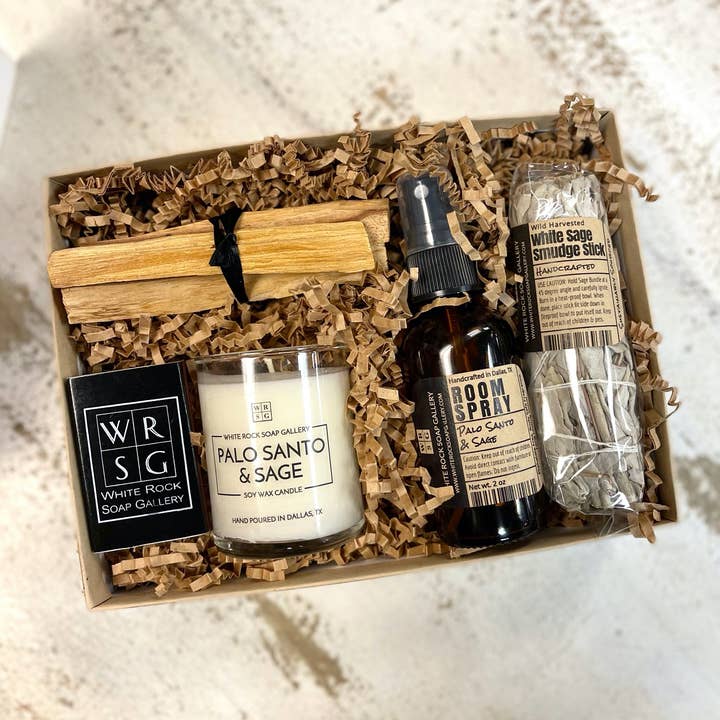 White Rock Soap Gallery - Wholesale Sage Bundle - Palo Santo & Sage Gift Set