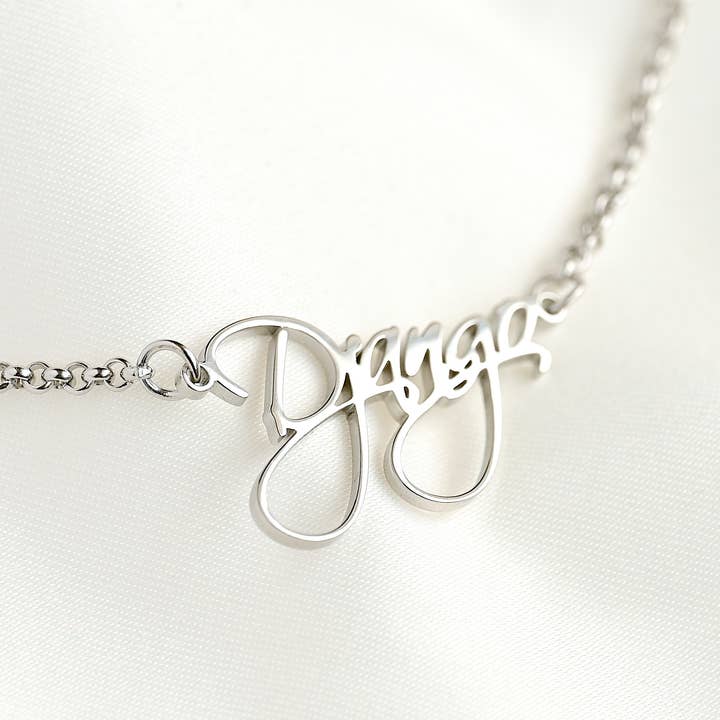 Blueyejewelry - Wholesale Pendant/Charm Necklace - Custom Name Necklace - 18k Gold Personalized Name Necklace
