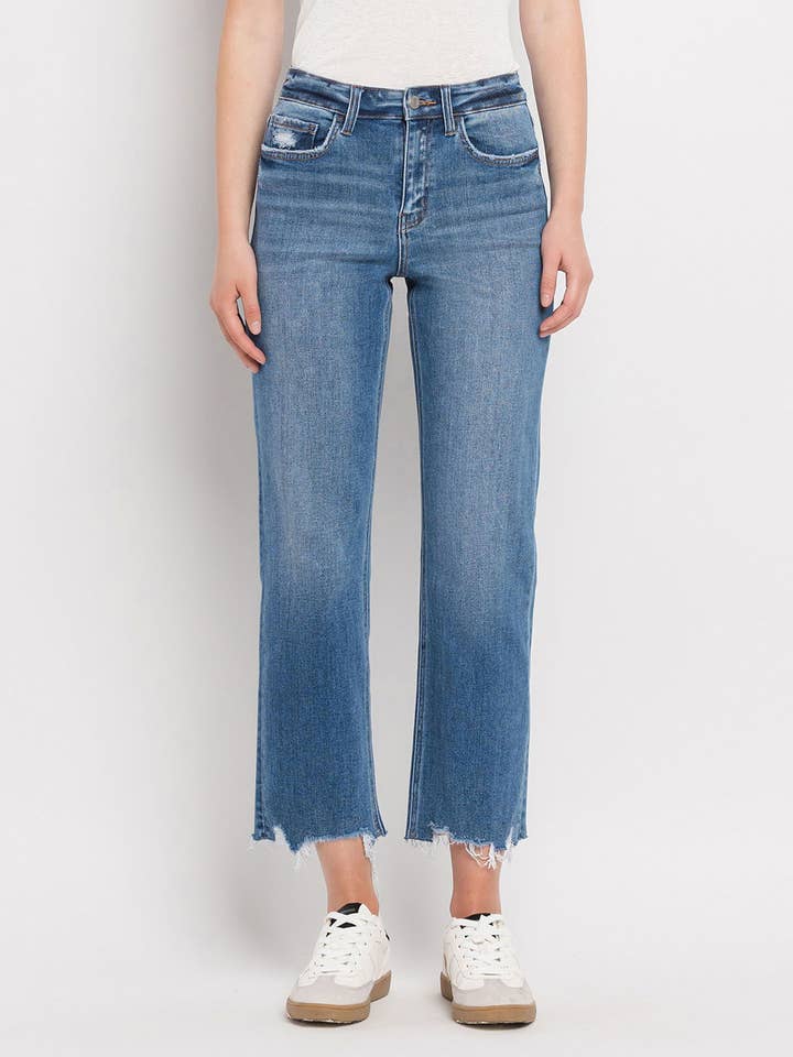 GALLANT HIGH RISE REGULAR STRAIGHT JEANS T6224 for wholesale on Faire