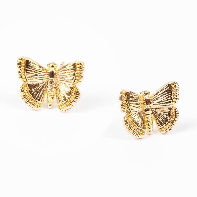 Butterfly Post Earrings for wholesale by Altiplano