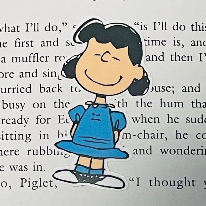 Lucy Van Pelt Sticker - Peanut gang sticker Decal for wholesale by littlevintagetale