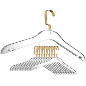 Wholesale Plastic Clothes Hangers - Assorted 8 Packs - Bulk Hangers