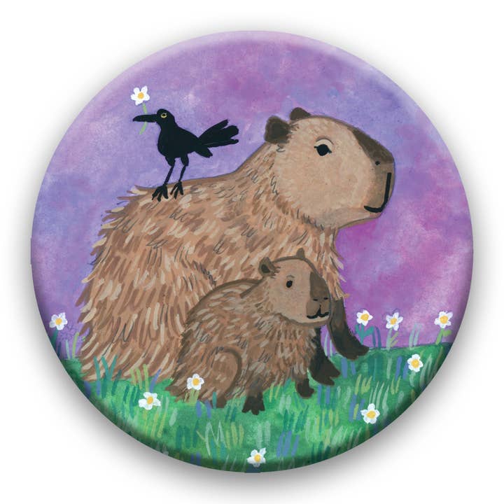 Capybara Magnet for wholesale by Party Mouse Studio
