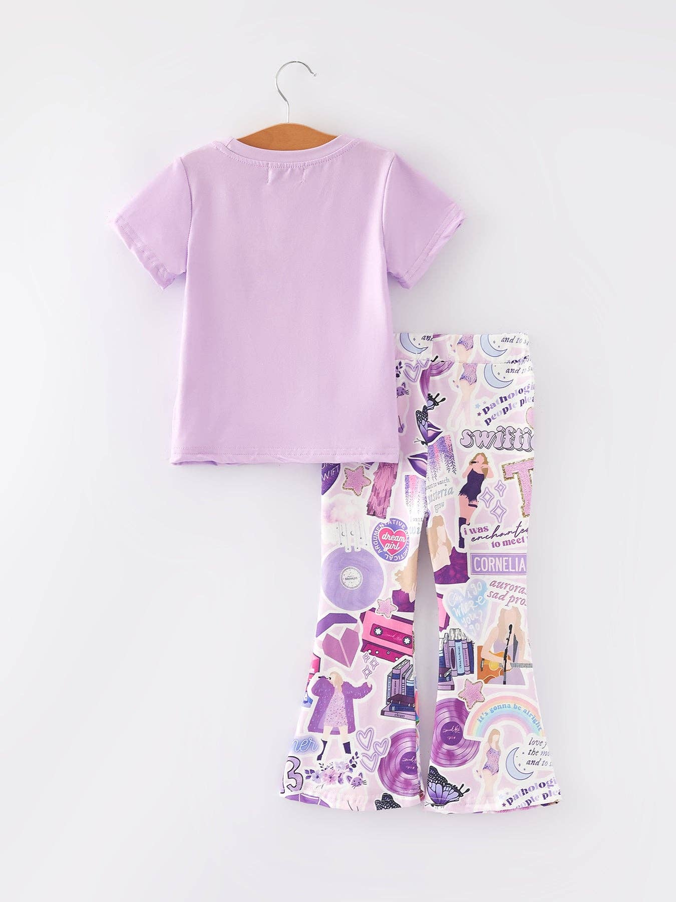 Rylee Faith Designs - Wholesale Top & Pant Set - Kids - Spring and Summer TS Print Short Sleeve Pants Set1