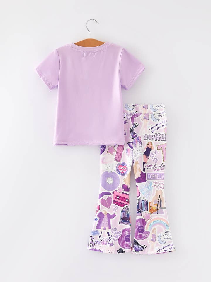 Rylee Faith Designs - Wholesale Top & Pant Set - Kids - Spring and Summer TS Print Short Sleeve Pants Set1