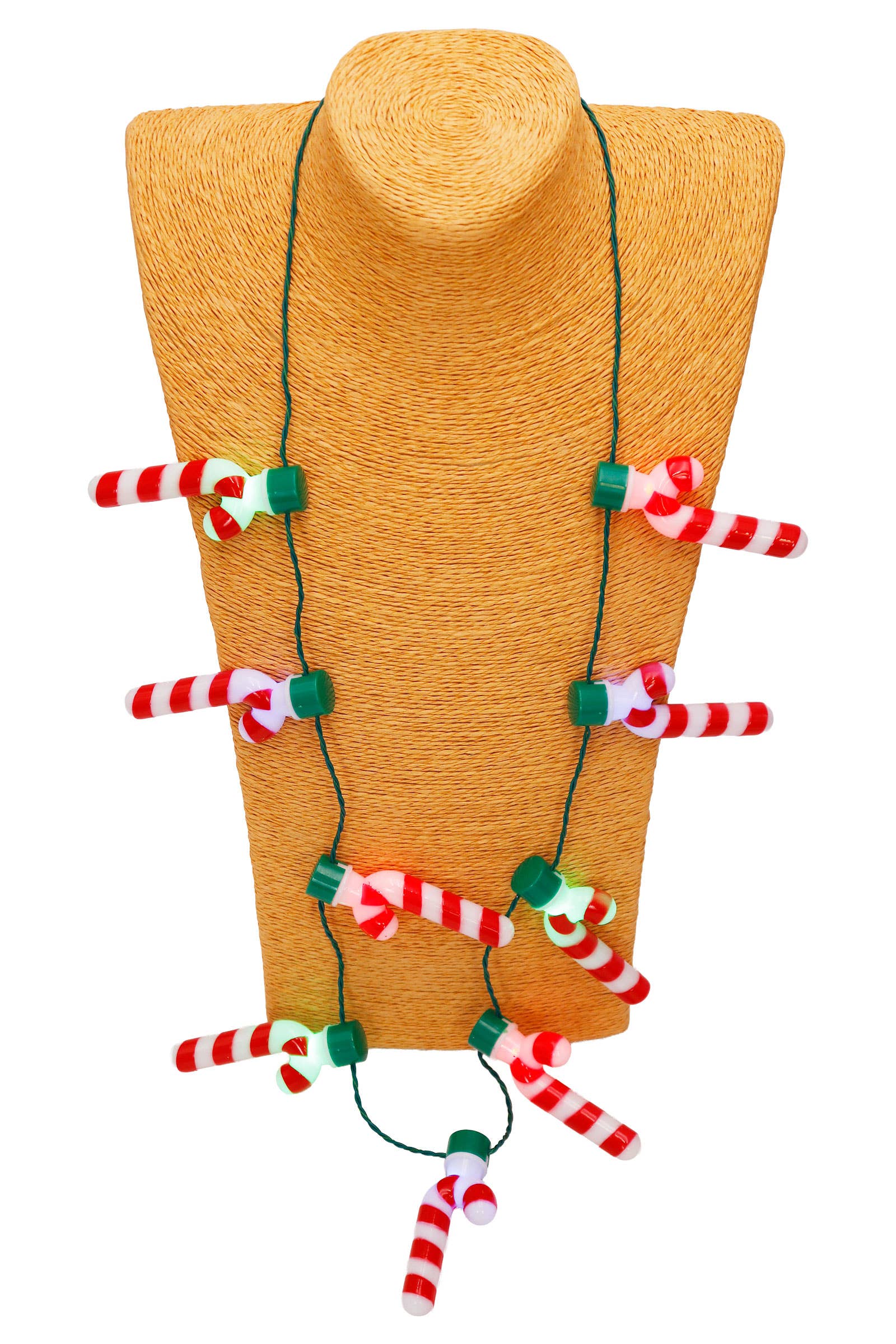 SÅSOM VISAS Candy Cane blinkande strängljushalsband för wholesale på Faire1