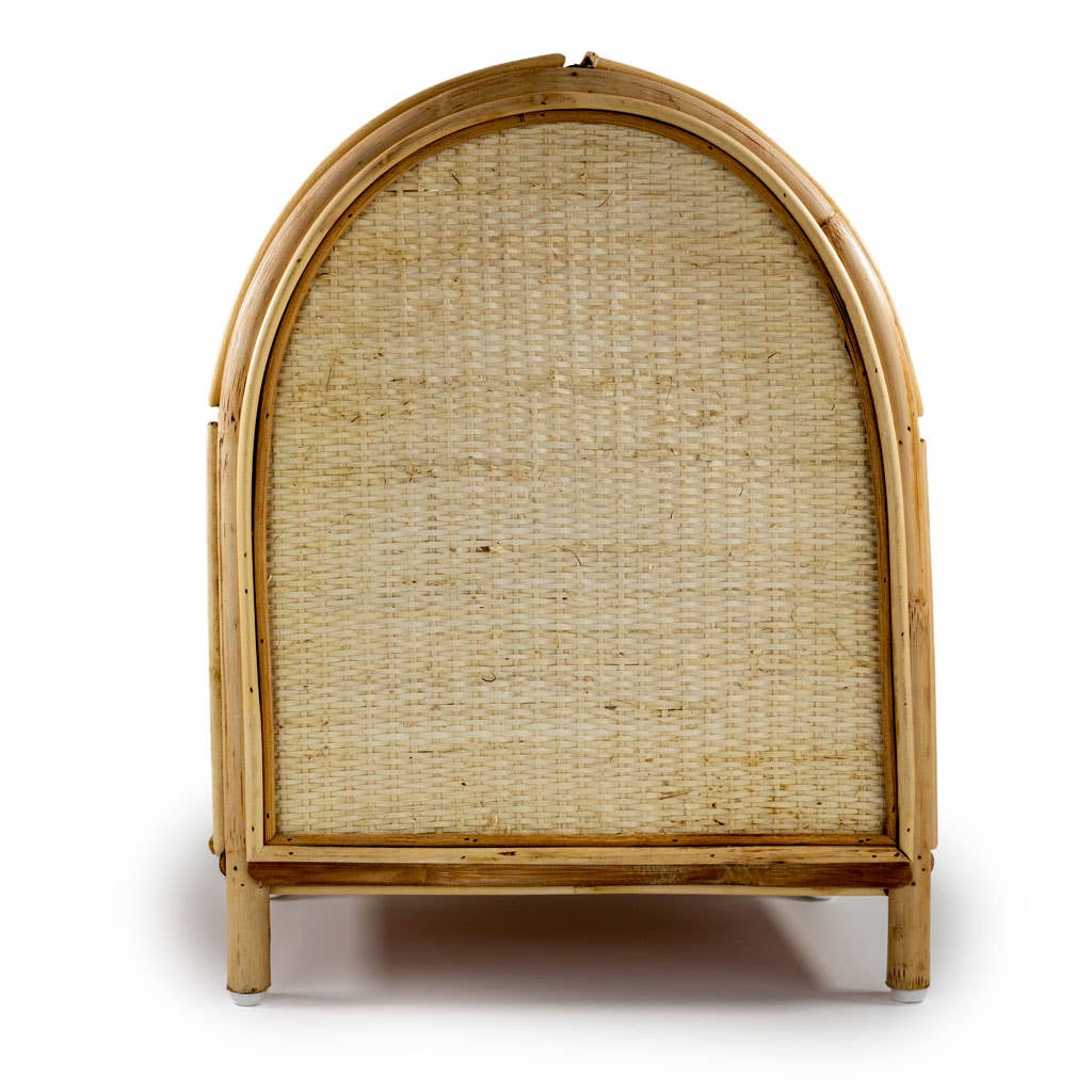 GreenWave - Vente Accessoire de poupée – enfant - Armoire en rotin pour poupées style vintage3