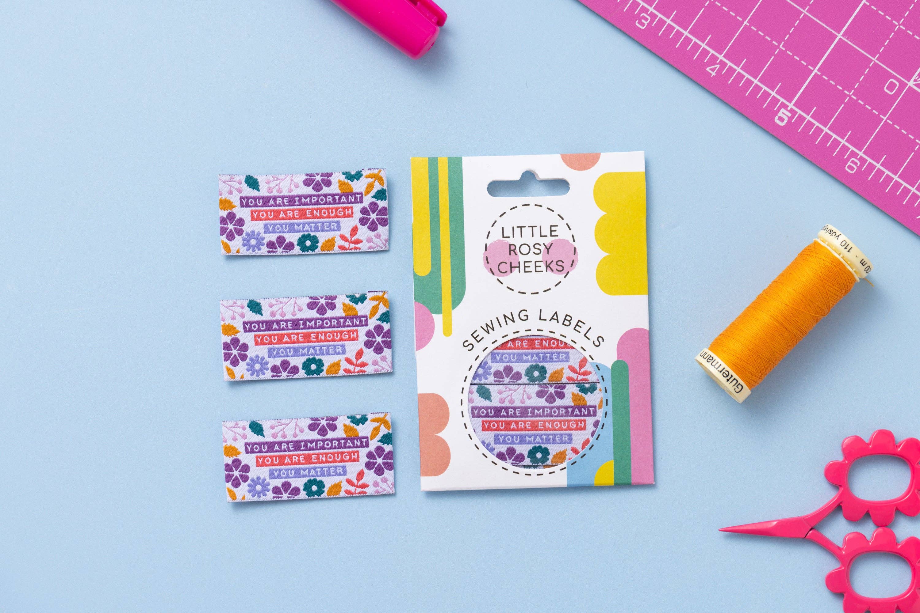 Little Rosy Cheeks - Wholesale Fabric - YOU MATTER - Sewing Labels Tags2