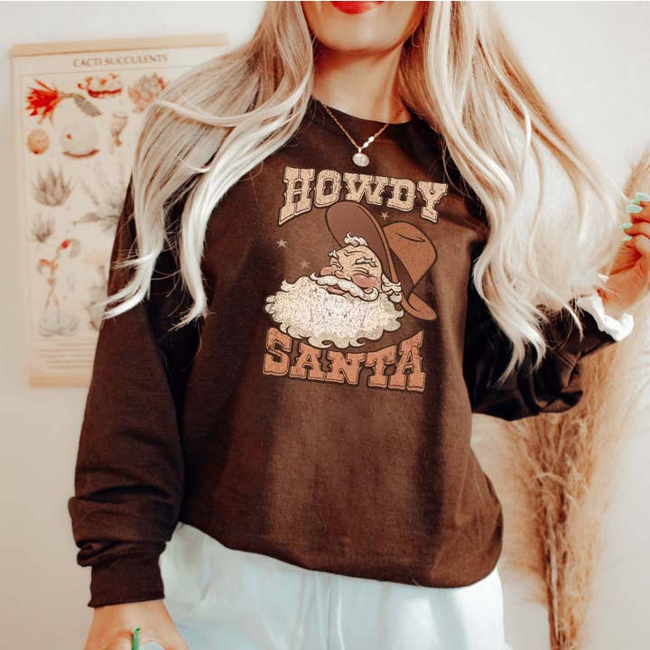 Shamaim – Großhandel Sweatshirt mit Grafikdruck – Damen – HOWDAY SANTA1