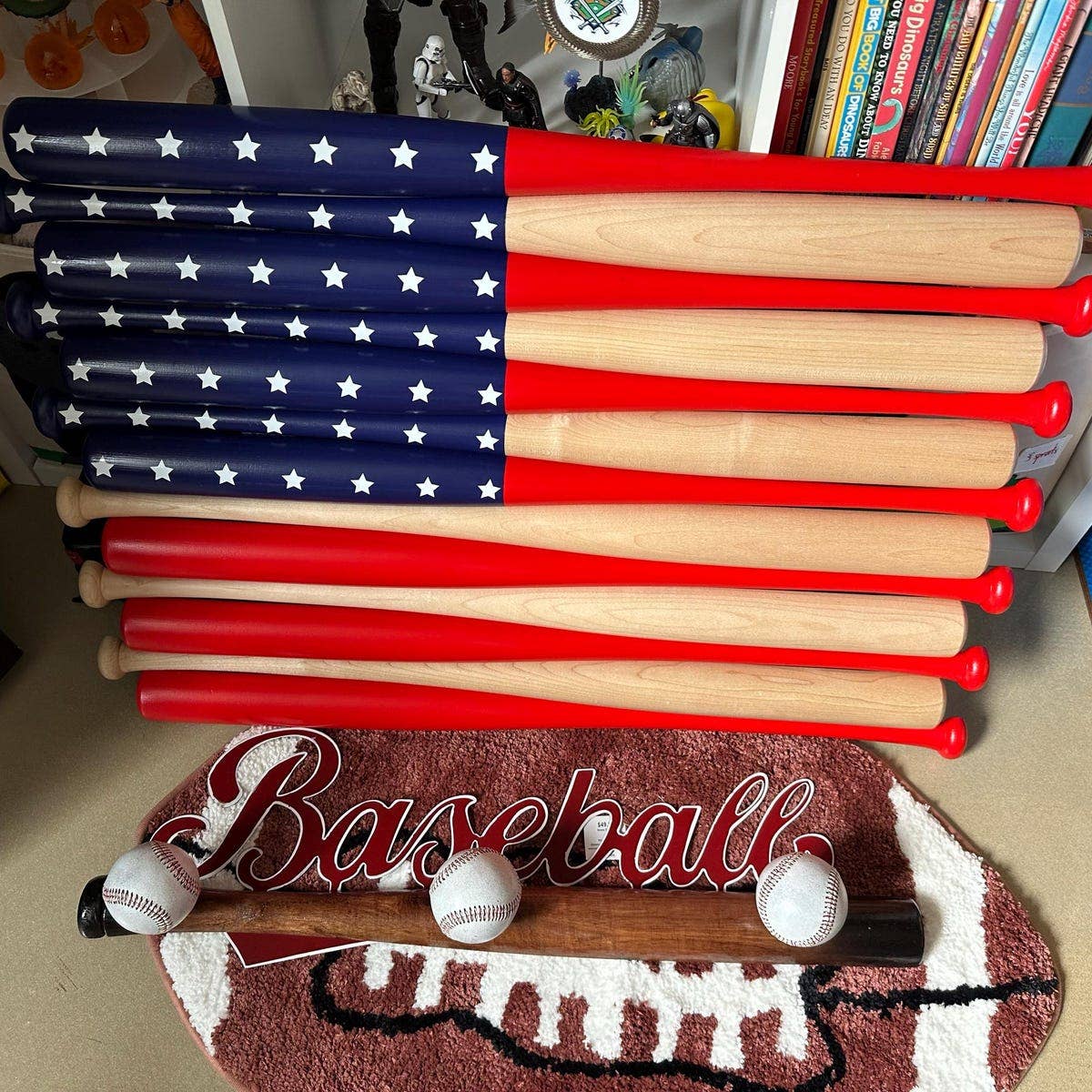 Heirloom Graphics & Custom Woodworking - Wholesale Sign - 3D Baseball Bat Flag6