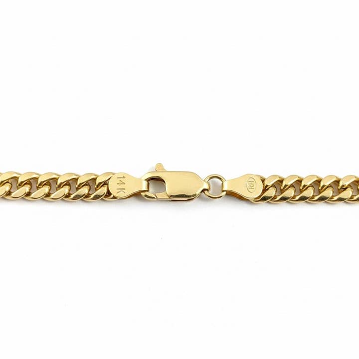 Prestige Jewelry - Wholesale Link & Chain Necklace - 14k Gold Semi-Solid Miami Cuban Link Chain 20in 4mm1