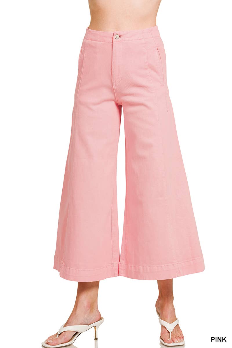 Vanilla Monkey - Wholesale Pants - Women's - High Rise Cropped Gaucho Denim6