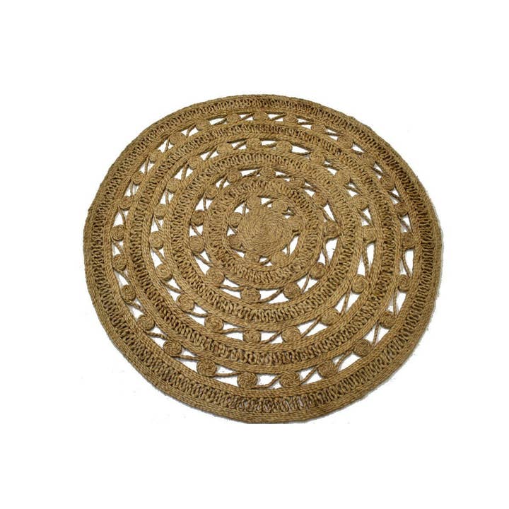 Reversible Braided Style 4x4 Jute Modern Round Rug | for wholesale by Magic Rugs Inc.