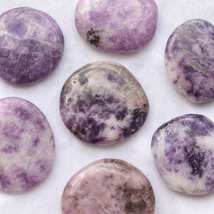 Natures Artifacts Inc - Wholesale Spiritual Stone/Crystal - Lepidolite Crystal Palm stones3