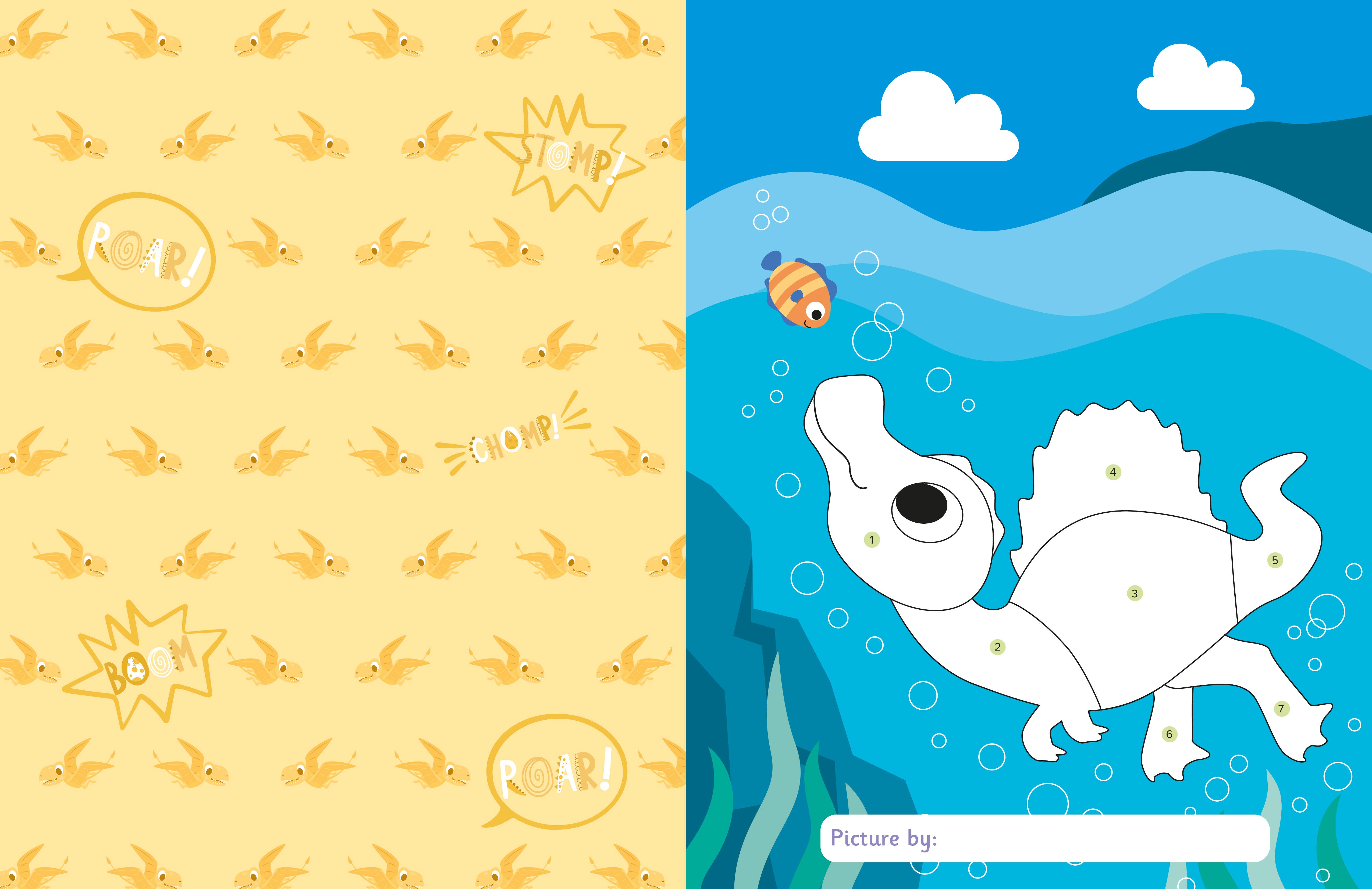 Sourcebooks - Wholesale Sticker - Kids & Baby - My First Sticker By Numbers: Dinosaurs and Dragons3