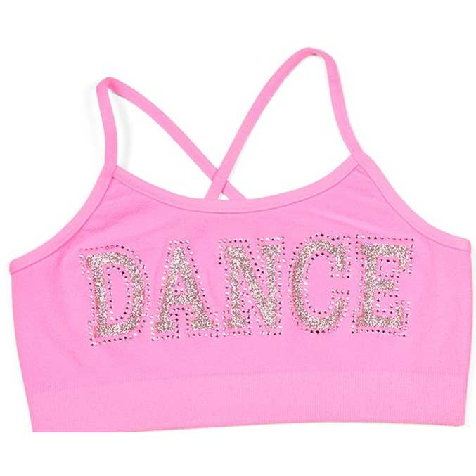 Malibu Sugar - Venta al por mayor Camiseta de tirantes - Niños - Little Girls (4-6x) sujetador cami con adorno de baile4